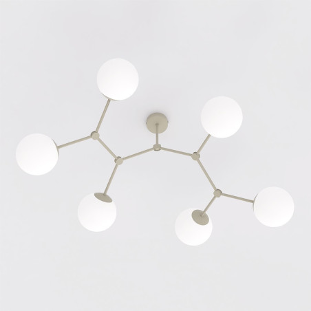 Lampa Space 6 Mokka Opal Emibig