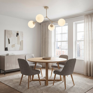 Lampa Space 4 Mokka Opal Emibig