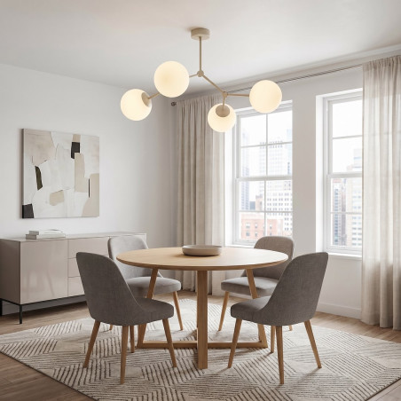 Lampa Space 4 Mokka Opal Emibig
