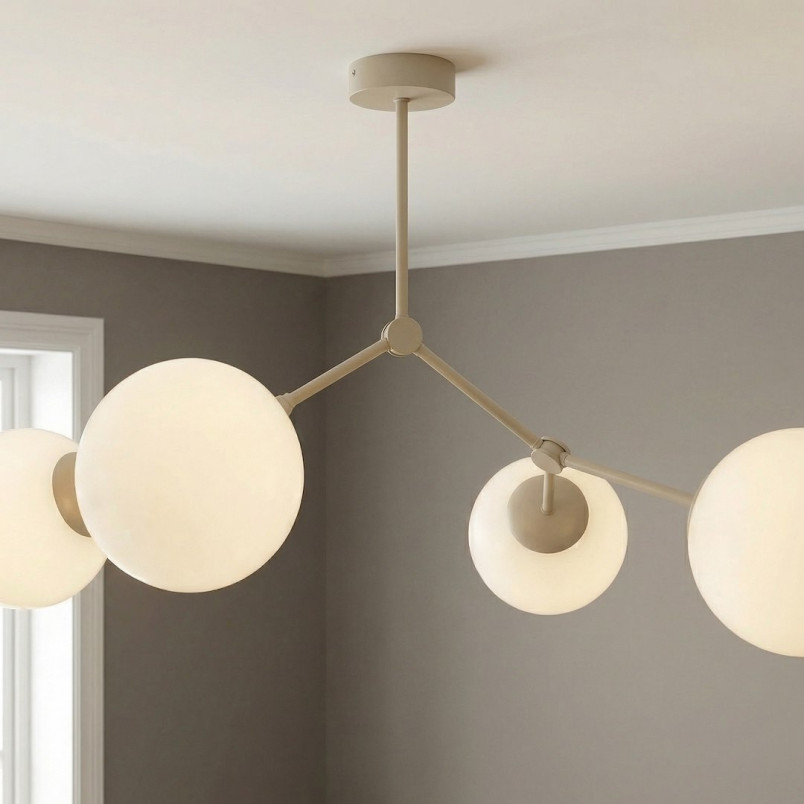Lampa Space 4 Mokka Opal Emibig