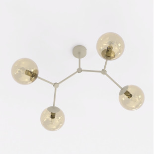 Lampa Space 4 Mokka Amber Emibig