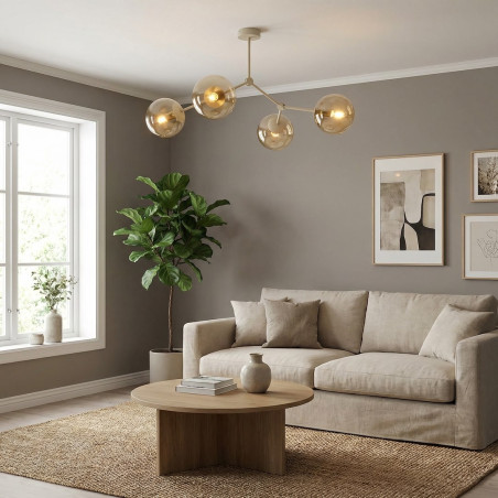 Lampa Space 4 Mokka Amber Emibig