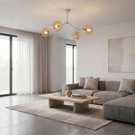 Lampa Space 4 Mokka Amber Emibig
