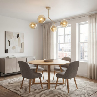 Lampa Space 4 Mokka Amber Emibig