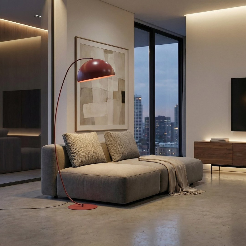 Lampa Arcos Lp1 Burgundy Emibig