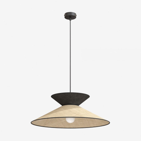 Lampa Softa 1 Rattan Black Emibig