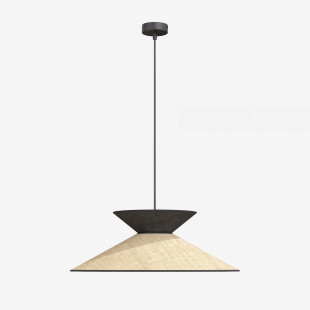 Lampa Softa 1 Rattan Black Emibig
