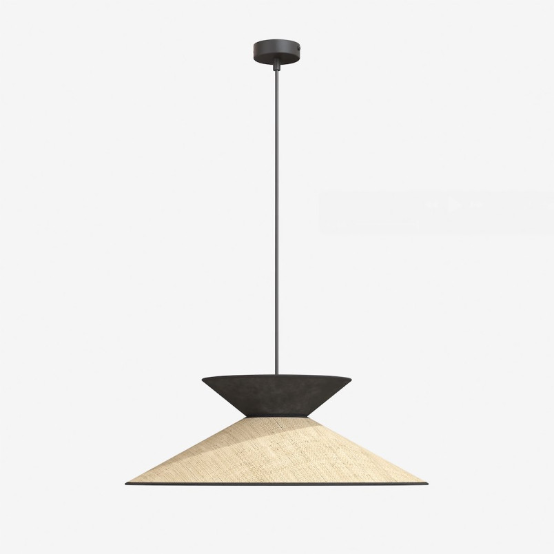 Lampa Softa 1 Rattan Black Emibig