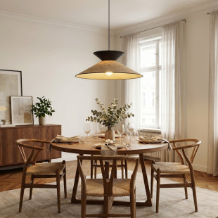 Lampa Softa 1 Rattan Black Emibig
