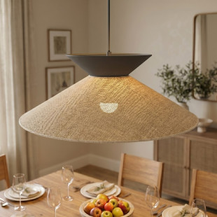 Lampa Softa 1 Rattan Black Emibig
