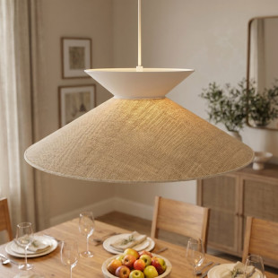 Lampa Softa 1 Rattan White Emibig