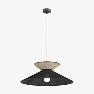 Lampa Softa 1 Black Rattan Emibig