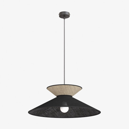 Lampa Softa 1 Black Rattan Emibig