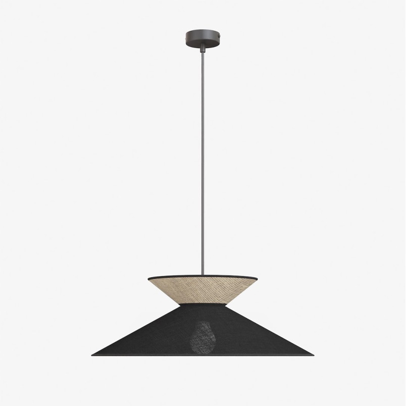 Lampa Softa 1 Black Rattan Emibig