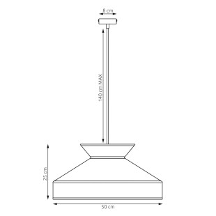 Lampa Siesta 1 Blue Emibig