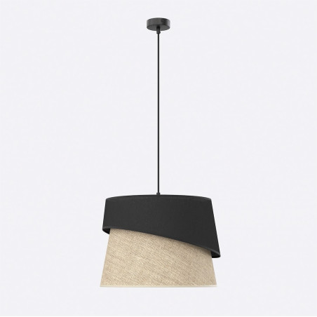 Lampa Canva 1 Black Natural Emibig