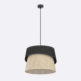 Lampa Canva 1 Black Natural Emibig