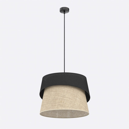 Lampa Canva 1 Black Natural Emibig