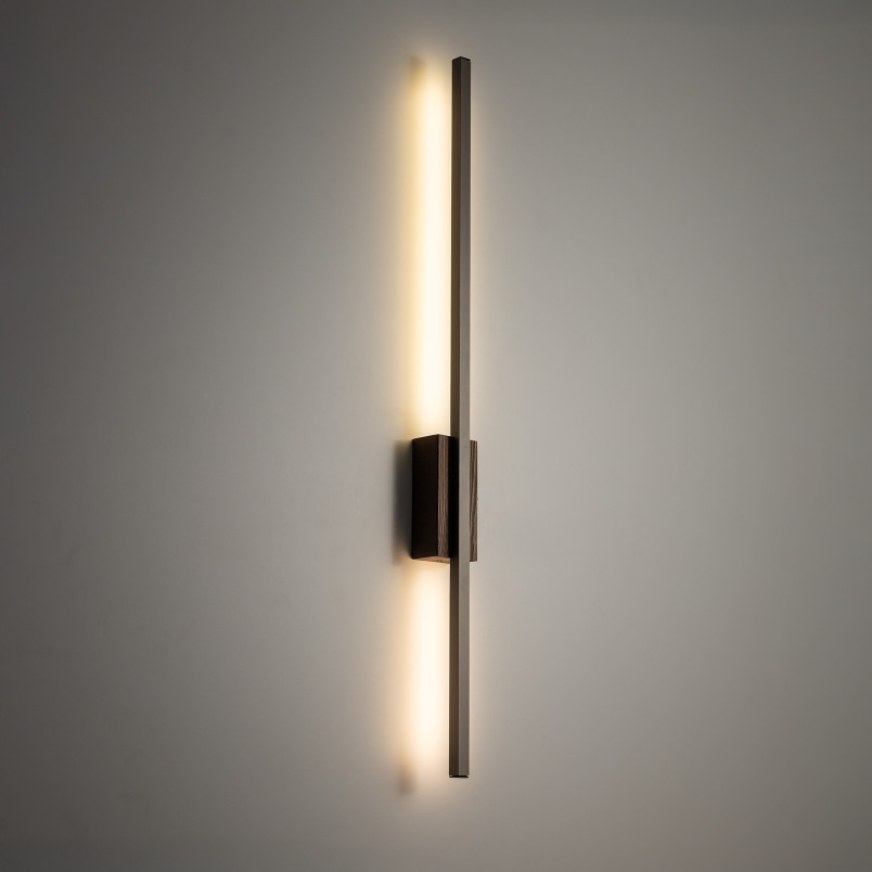 Flash New Brown Wood Kinkiet M 1 Led Tk Lighting