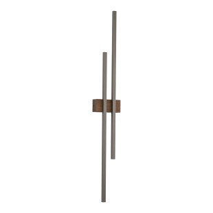 Flash New Brown Wood Kinkiet 2 Led Tk Lighting