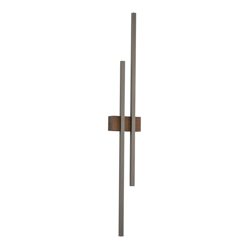 Flash New Brown Wood Kinkiet 2 Led Tk Lighting