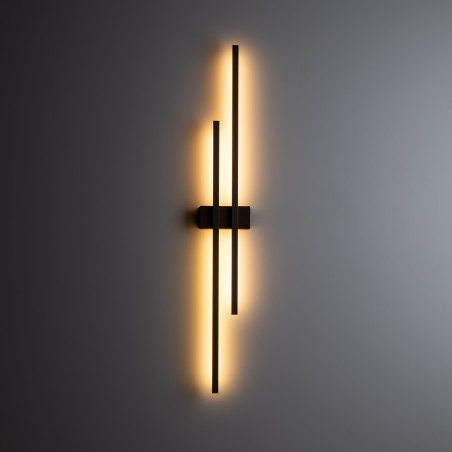 Flash New Brown Wood Kinkiet 2 Led Tk Lighting