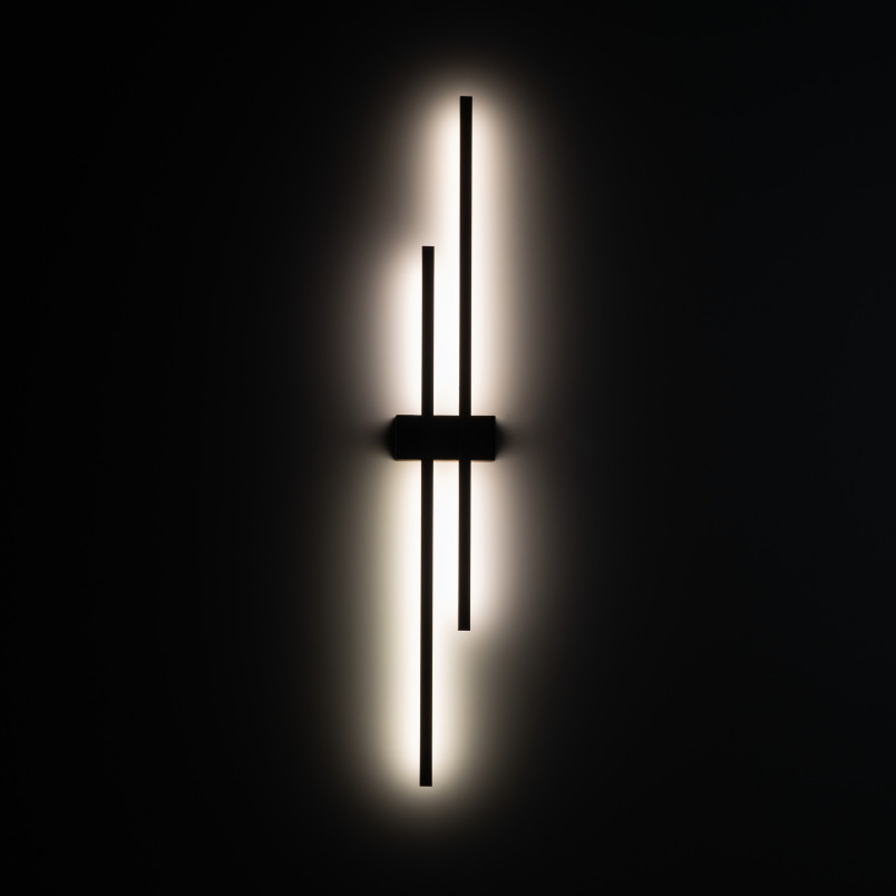 Flash New Brown Wood Kinkiet 2 Led Tk Lighting