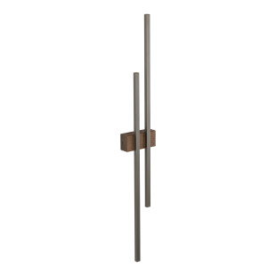 Flash New Brown Wood Kinkiet 2 Led Tk Lighting