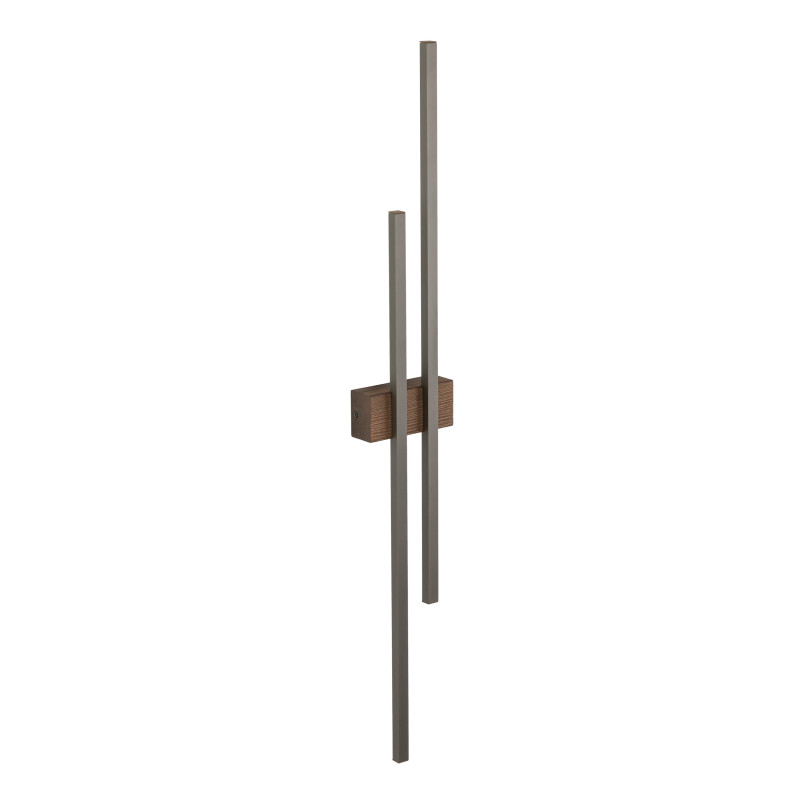 Flash New Brown Wood Kinkiet 2 Led Tk Lighting