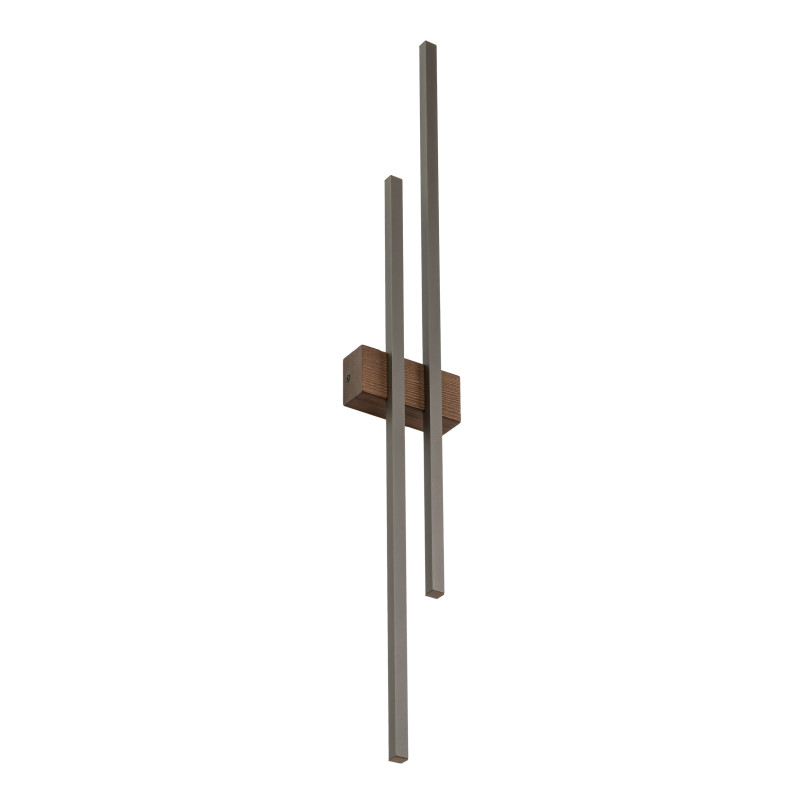 Flash New Brown Wood Kinkiet 2 Led Tk Lighting