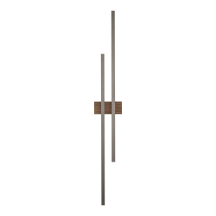 Flash New Brown Wood Kinkiet 2 Led Tk Lighting
