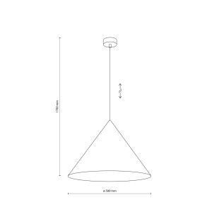 Cono Xl Pistacio Lampa Wisząca 1Xe27 Tk Lighting