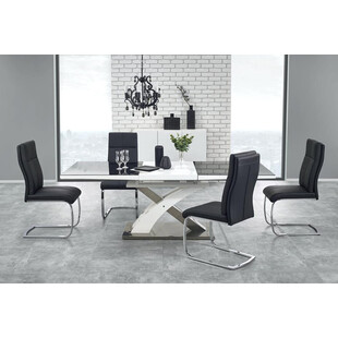 Stół rozkładany szklany Sandor 160x90cm | Halmar - Elegancki design