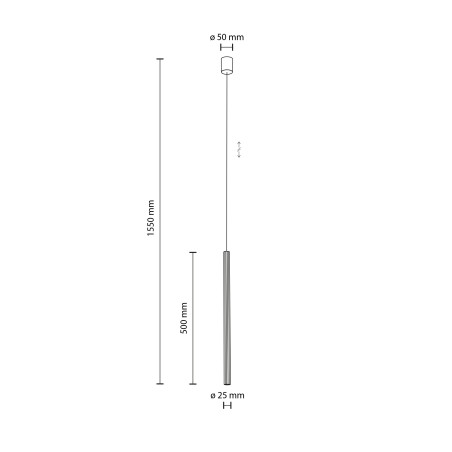 Ferro Sabia Champagne 500 Lampa Wisząca 1Xg9 Tk Lighting