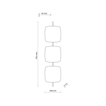 Selva L Orzech Led Kinkiet Tk Lighting