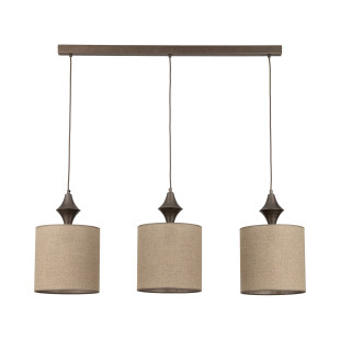 Amura New Brown Lampa Wisząca 3Xe27 Tk Lighting
