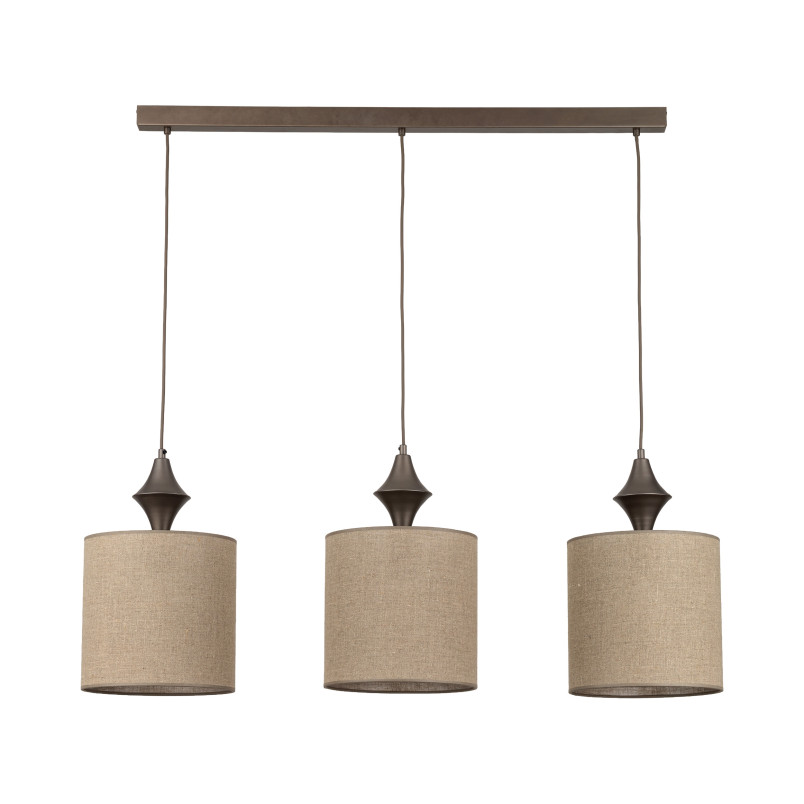 Amura New Brown Lampa Wisząca 3Xe27 Tk Lighting