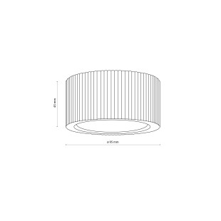 Eve Corte Wood Lampa Sufitowa 1Xgx53 Tk Lighting