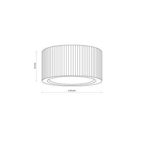 Eve Corte Wood Lampa Sufitowa 1Xgx53 Tk Lighting