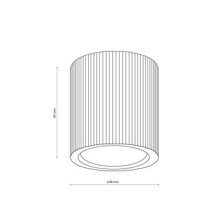Eve Corte Wood Lampa Sufitowa 1Xgu10 Tk Lighting