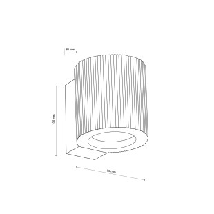 Eve Corte Wood Kinkiet 1Xgu10 Tk Lighting