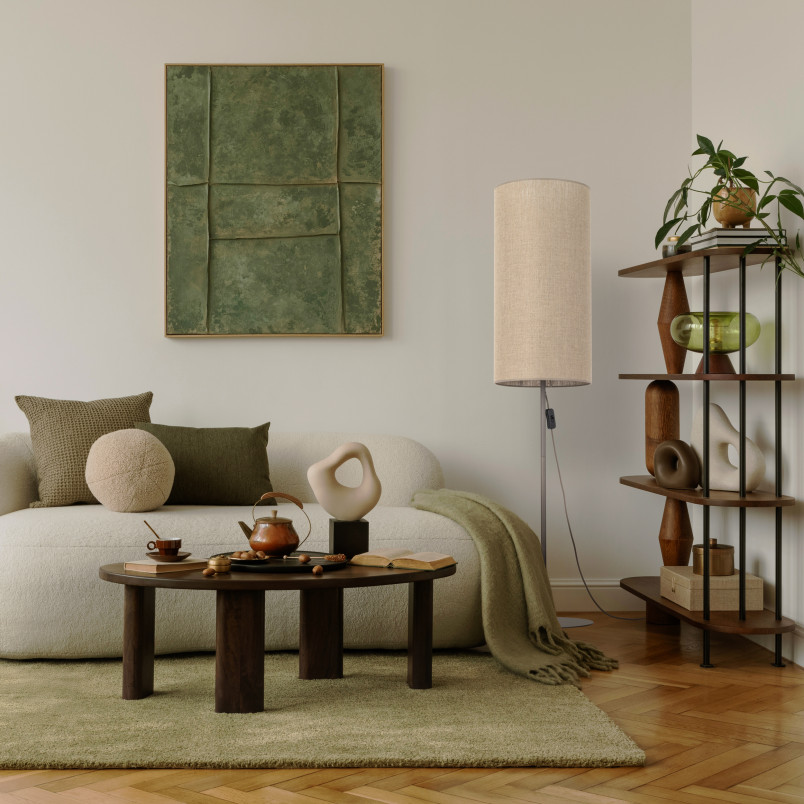 Fieno New Brown Lampa Podłogowa 1Xe27 Tk Lighting