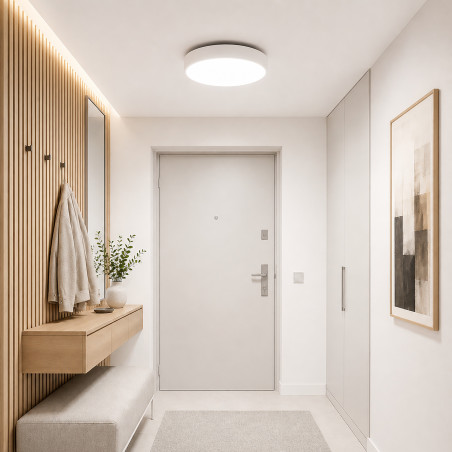 Velis White Plafon Led 24W Ip54 Tk Lighting