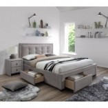 Łóżko tapicerowane Evora 160x200 beżowe Halmar | Szukasz idealnego łóżka?