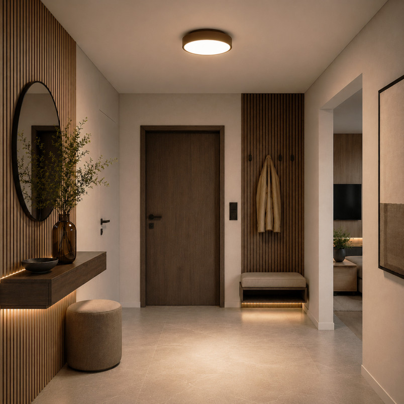 Velis Brown Plafon Led 24W Ip54 Tk Lighting