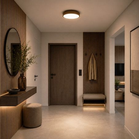 Velis Brown Plafon Led 24W Ip54 Tk Lighting