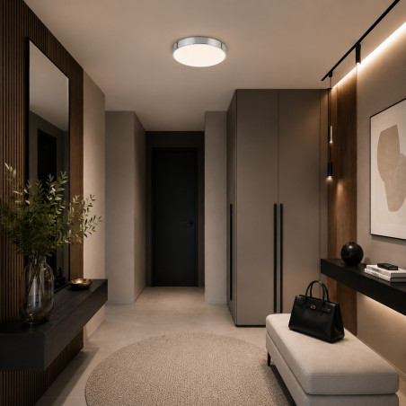 Velis Chrome Plafon Led 24W Ip54 Tk Lighting