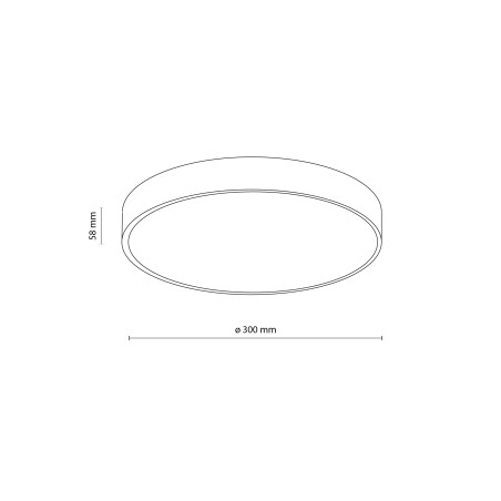 Velis Brown Plafon Led 24W Ip54 Tk Lighting