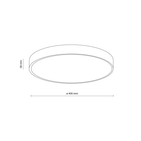 Velis Chrome Plafon Led 30W Ip54 Tk Lighting