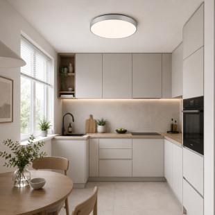 Velis Chrome Plafon Led 40W Ip54 Tk Lighting
